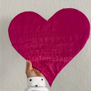 Heart Wall Art Piece with Balenciaga Fabric